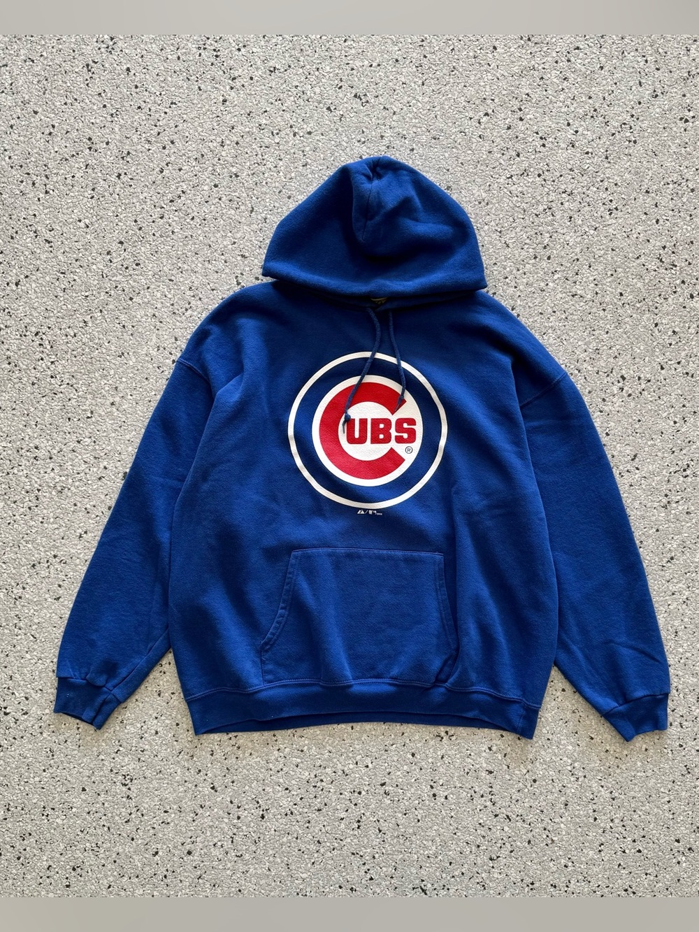 Chicago Cubs '08 Majestic Hoodie MLB Pullover Sweatshirt Blue Logo Graphic Sz XL